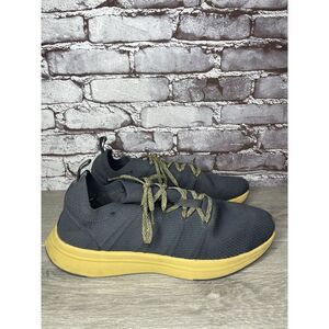 REI Beyonder Yellow Gray Knit Fabric Outdoor Running Sneakers Men Sz 13M US/47.5